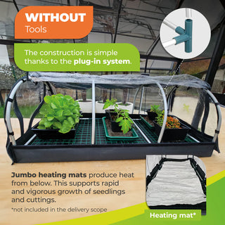 PROPAGATOR XXL “JUMBO” WITH HEATING MAT & DIGITAL-THERMOSTAT